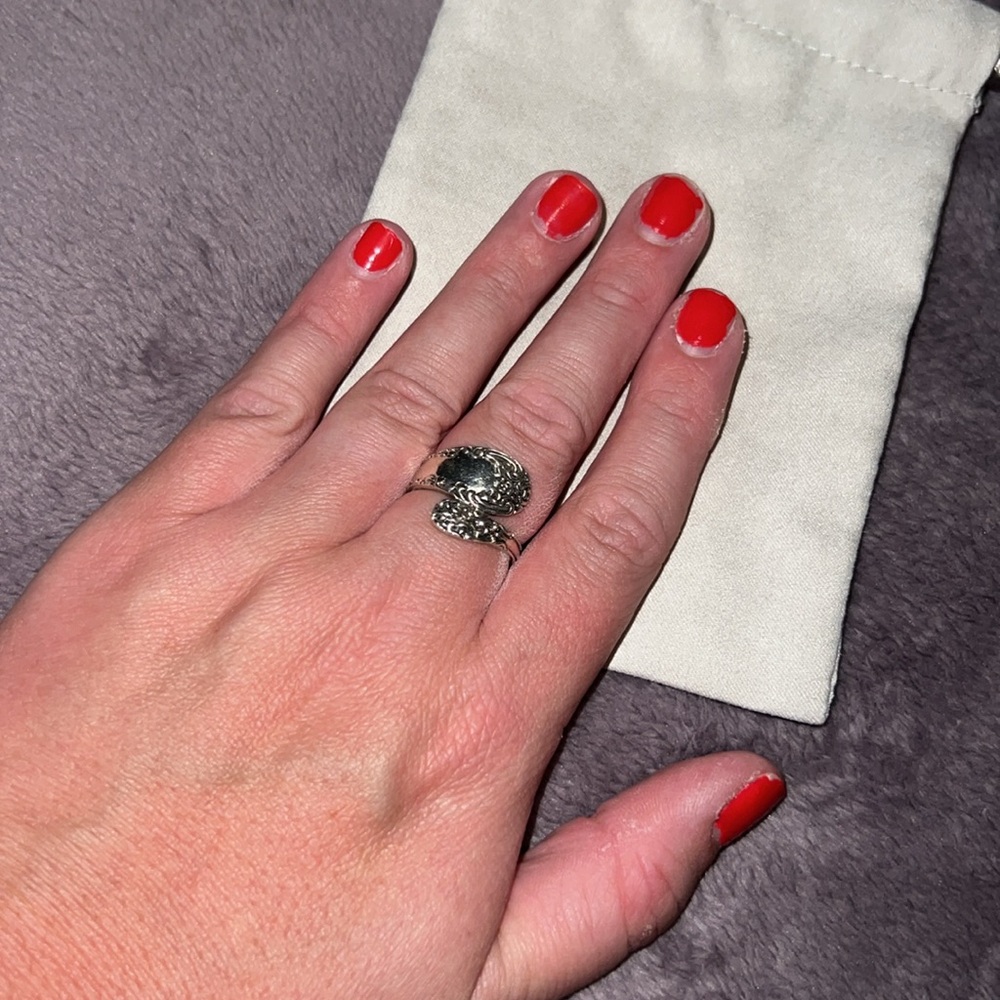 Silver Spoon Ring - image 3